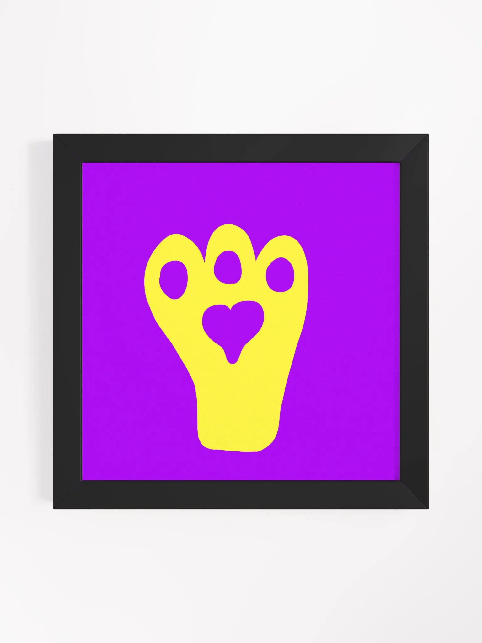 Kitty Square Framed High-Quality Matte Poster