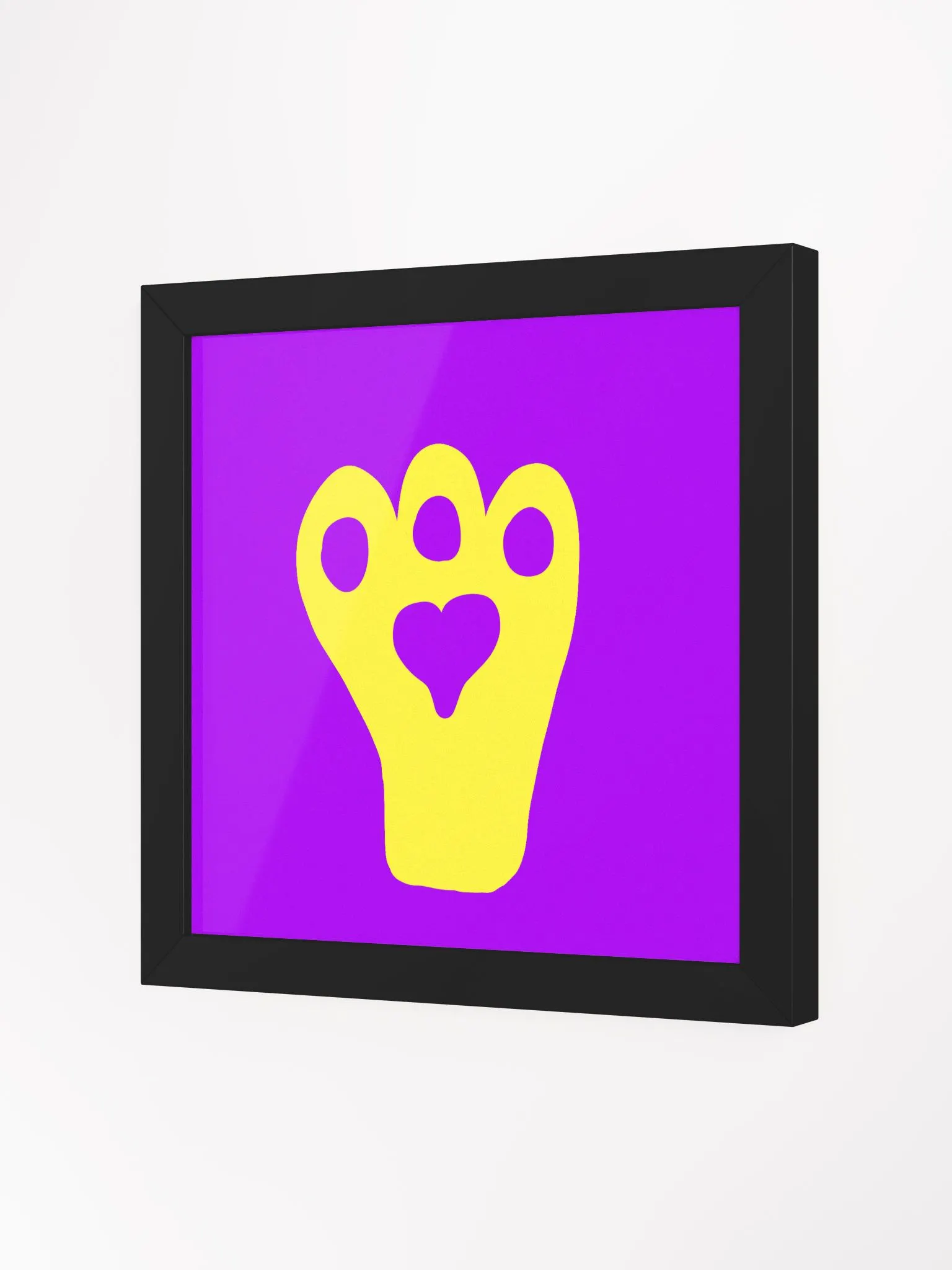 Kitty Square Framed High-Quality Matte Poster