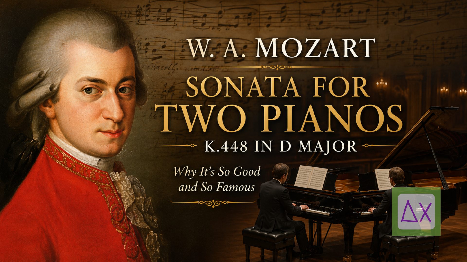 W. A. Mozart - Sonata for Two Pianos in D Major, K.448: Why It Is So Good, So Famous, and Still So Magical